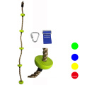 Swing set children climbing rope with plastic knots disk for kids